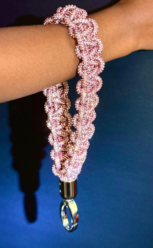 Wristlet keychain-Pink